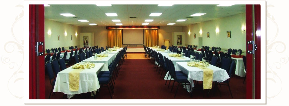 Wedding event setup at Queens Hall